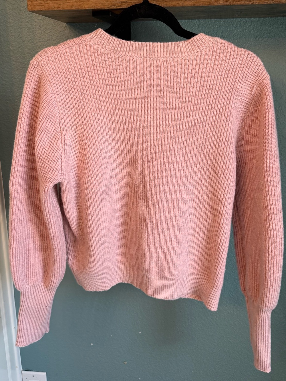 Nanette Lepore Blush Pink Floral Appliqué Sweater Cottagecore Coquette M - Picture 2 of 7